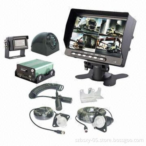 Car Security Camera System with HDD DVR for School Buses, 6/32V DC Power Supply